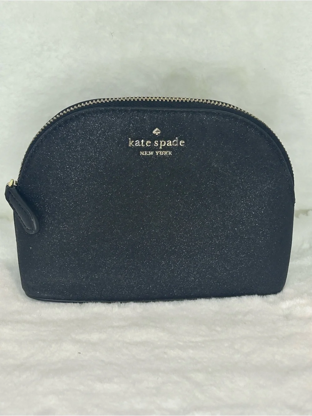 KATE SPADE SHIMMER COSMETIC POUCH